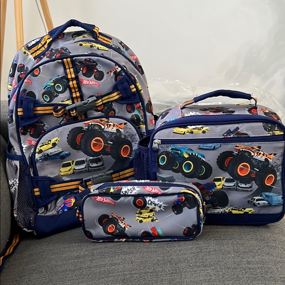 Pottery barn large backpack,lunch bag,pencil pouch